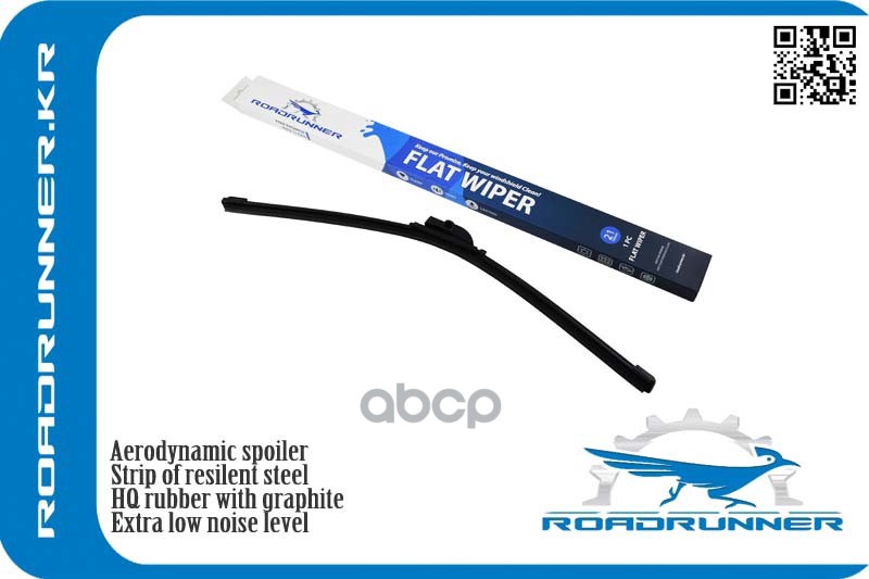 Щетка Стеклоочистителя Бескаркасная 530 Мм Rr-530-F-3 ROADRUNNER арт. RR-530-F-3