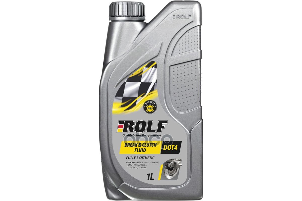 Тормозная жидкость Brake Clutch Fluid DOT 4 1л ROLF арт. 322205