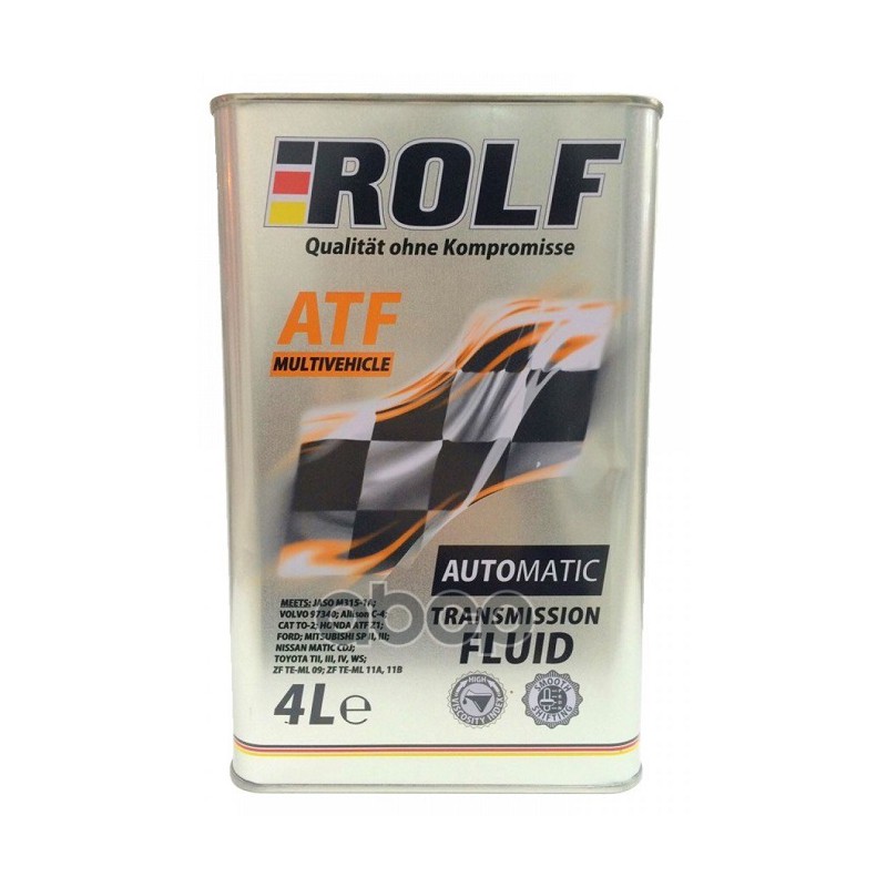 Масло трансмиссионное синтетическое ATF Multivehicle 4л ROLF арт. 322288