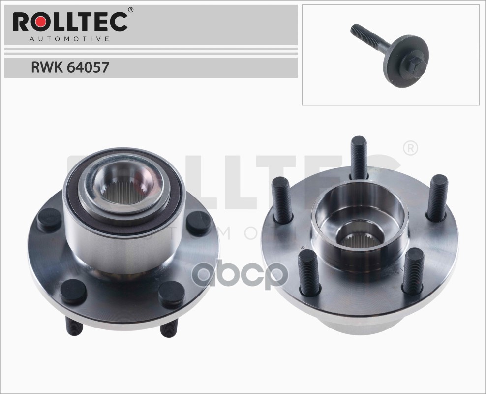 Подшипник Ступичный Ford Focus Ii 03-, C-Max 07- / ROLLTEC арт. RWK64057