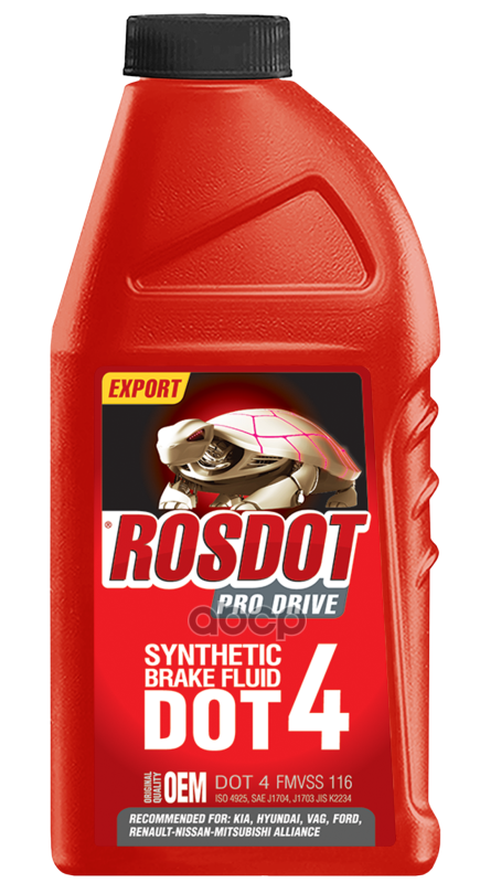 Жидкость тормозная ROSDOT PRO DRIVE DOT4 455 г 430110011 ROSDOT арт. 430110011
