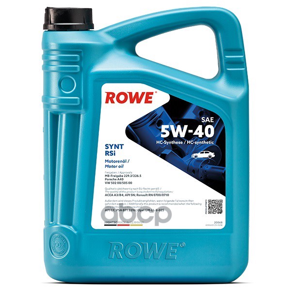 ROWE Rowe Hightec Synt Rsi 5W-40 (4л)