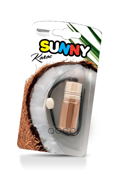 Ароматизатор воздуха Подвес Sunny Кокос RUNWAY арт. rw6077