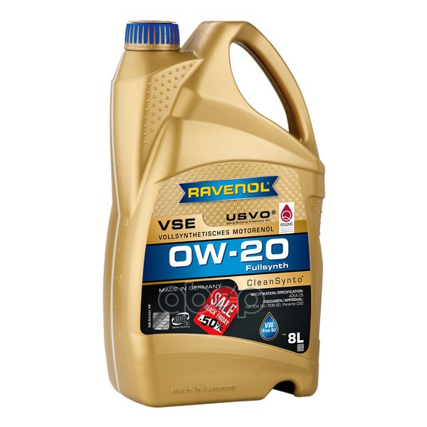 Ravenol Моторное Масло Ravenol Vse Sae 0W-20 (8Л) New 1111112-Bf8-01-999