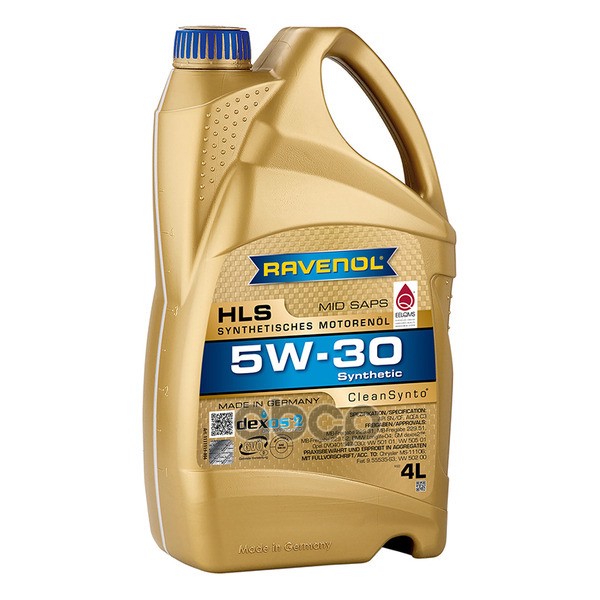 Ravenol Моторное масло RAVENOL HLS SAE 5W-30 ( 4л) new 1111119-004-01-999