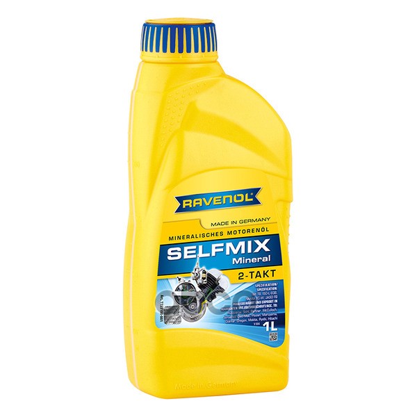 Моторное Масло Для 2-Такт Ravenol Selfmix 2T ( 1Л) New 1153100-001-01-999 Ravenol арт. 115310000101999