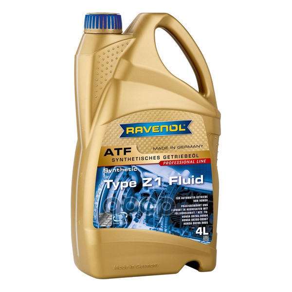 Трансмиссионное масло RAVENOL ATF Type Z1 Fluid ( 4л) new 1211109-004-01-999 Ravenol арт. 121110900401999
