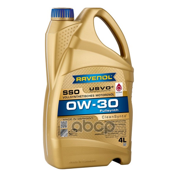 Ravenol Масло моторное SSO SAE 0W-30 (4л)