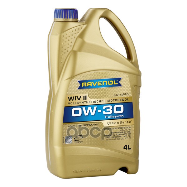 Масло моторное  RAVENOL WIV II SAE 0W-30 ( 4л) new Ravenol арт. 4014835718494