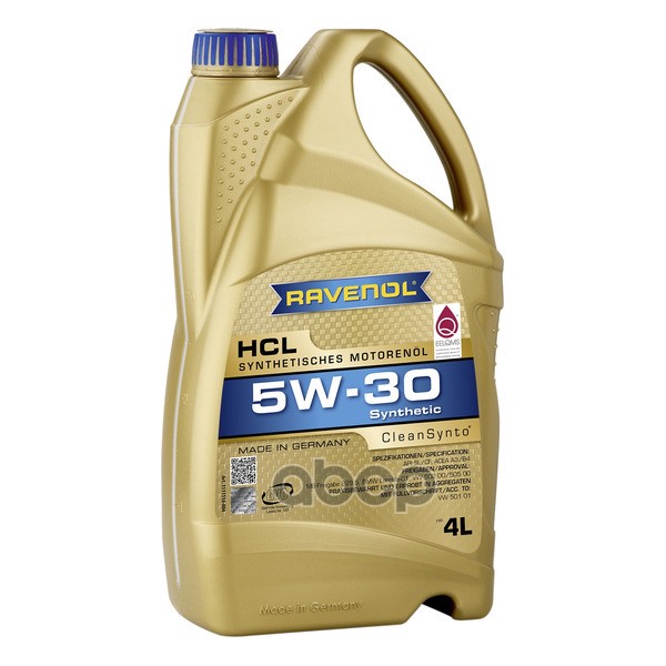 Моторное масло RAVENOL HCL 5W-30 4л (111111800401999) 4014835722996 Ravenol арт. 4014835722996