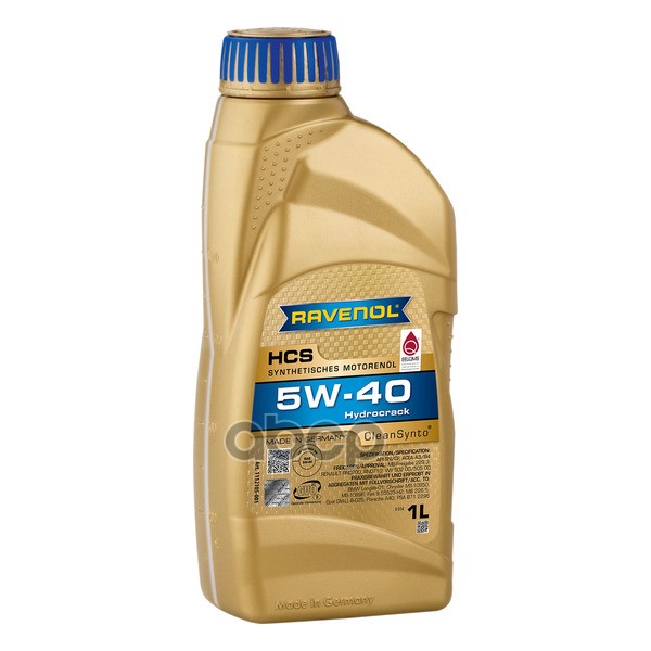 Моторное масло RAVENOL HCS 5W-40 1л (111210500101999) 4014835723917 Ravenol арт. 4014835723917