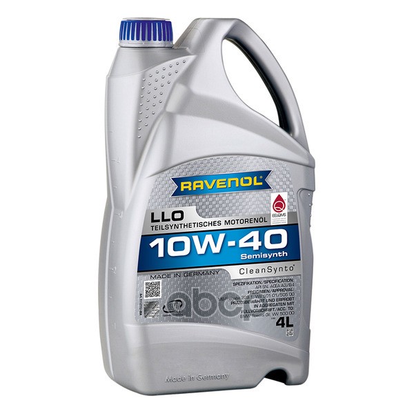 Масло моторное LLO SAE 10W-40 (4л) Ravenol арт. 4014835724396