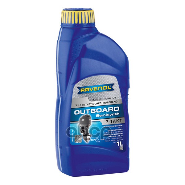 Масло моторное для 2Т лод.моторов Outboardoel 2T teilsynth. (1л) Ravenol арт. 4014835728318