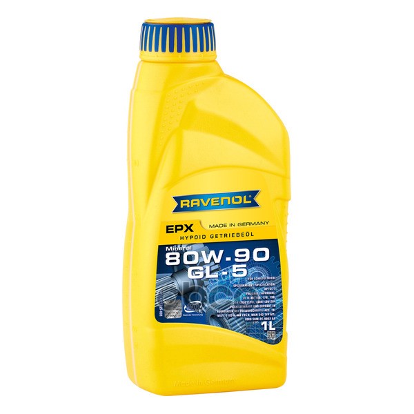 Масло трансмиссионное Getriebeoel EPX SAE 80W-90 GL-5 (1л) Ravenol арт. 4014835734715