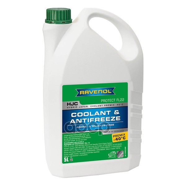 Антифриз RAVENOL HJC Hybrid Japanese Coolant Premix -40C (готовый) 5л (141012300501999) 4014835755956 Ravenol арт. 4014835755956