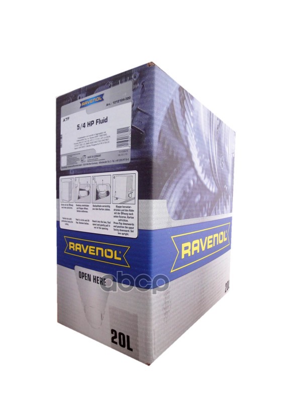 Трансмиссионное масло RAVENOL ATF 5/4HP Fluid 20л, ecobox (1212104B2001888) 4014835787421 Ravenol арт. 4014835787421