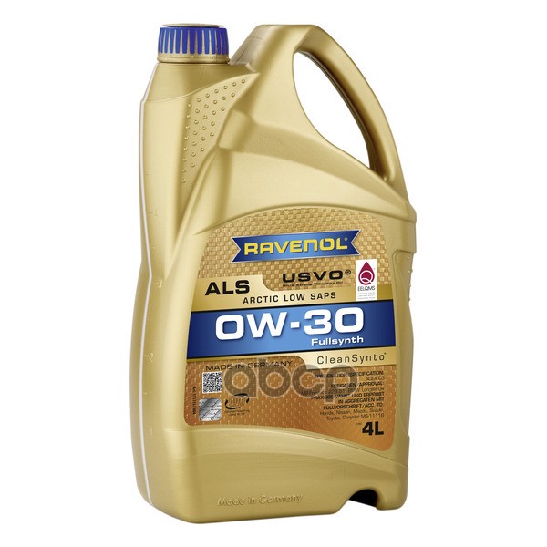 Ravenol Масло моторное Arctic Low SAPS ALS SAE 0W-30 (4л)