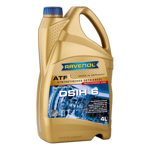 Трансмиссионное масло RAVENOL ATF DSIH 6 4л (121113300401999) 4014835803787 Ravenol арт. 4014835803787