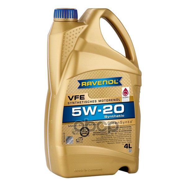 Ravenol Моторное масло RAVENOL VFE 5W-20 4л (111131100401999) 4014835853638