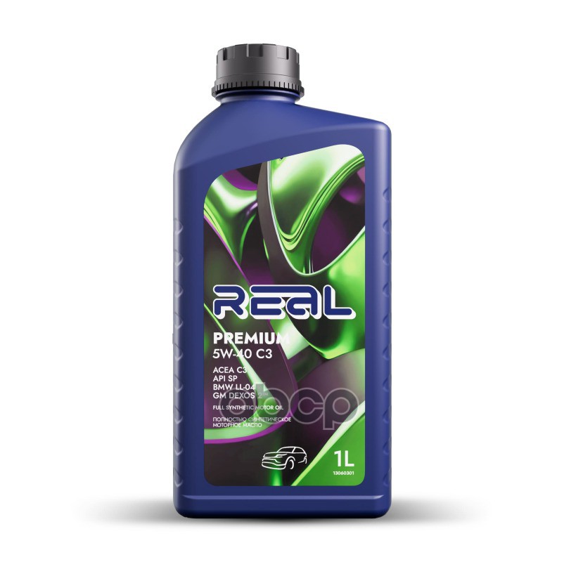 Real ACEA C3 API SN Plus, SP BMW GM dexos2 MB 229.51, 229.31 VW 505 00, 505 01 5W40 C3 1Л