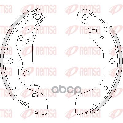 Колодки торм.бараб.203x36 4208.00 Remsa арт. 4208.00