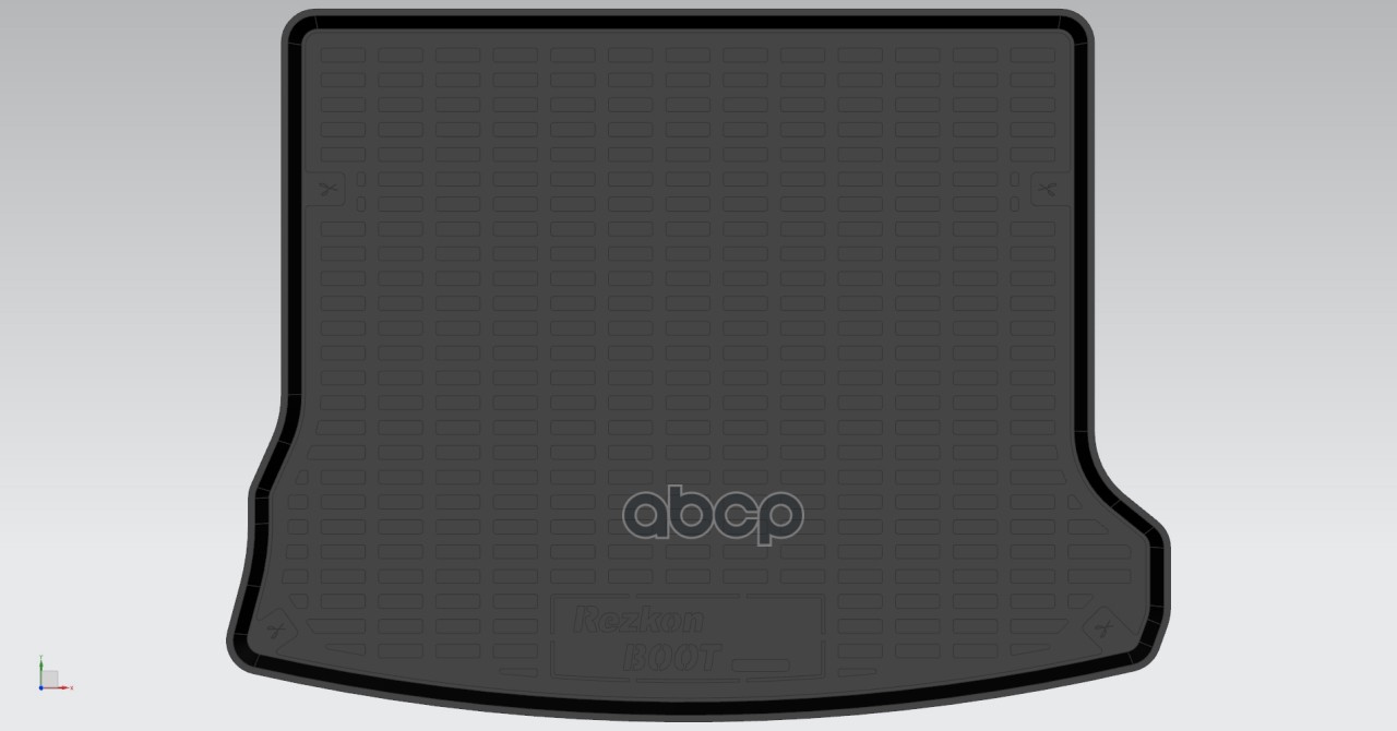 Коврик В Багажник Lada Largus I (R90) 2012-2023 (5 Мест)/Largus Cross I (R90) 2014-2022 Универсал (5 Мест) Полиуретан Rezkon ...