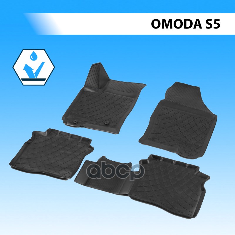 КОВРИКИ САЛОНА, RIVAL, ДЛЯ OMODA S5 2022- 10202001 Rival арт. 10202001
