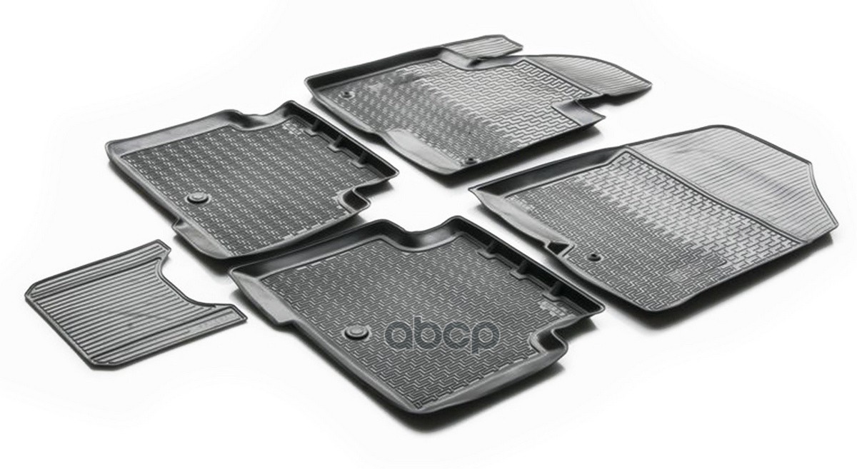 Комплект Автомобильных Ковриков В Салон Hyundai Santa Fe Iii 2012-2018, Полиуретан, Без Крепежа, 5 Шт. Rival арт. 12306002