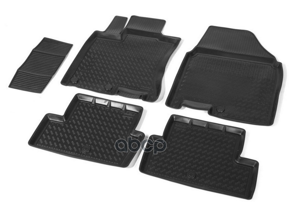 Коврики Салона Nissan Qashqai Черный Полиуретан Rival 14105003 Rival арт. 14105003