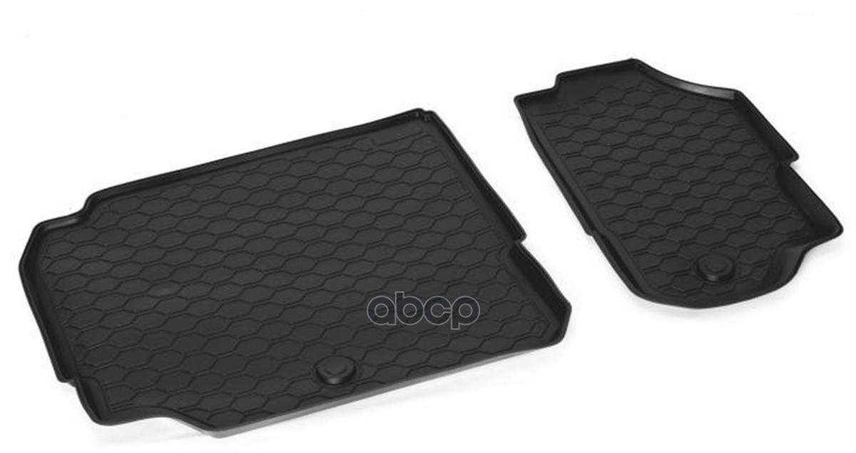 Комплект Автомобильных Ковриков В Салон (3-Й Ряд) Skoda Kodiaq (7 Мест) 2017-Н.в., Полиуретан, Без Крепежа, 2 Шт. Rival арт. ...