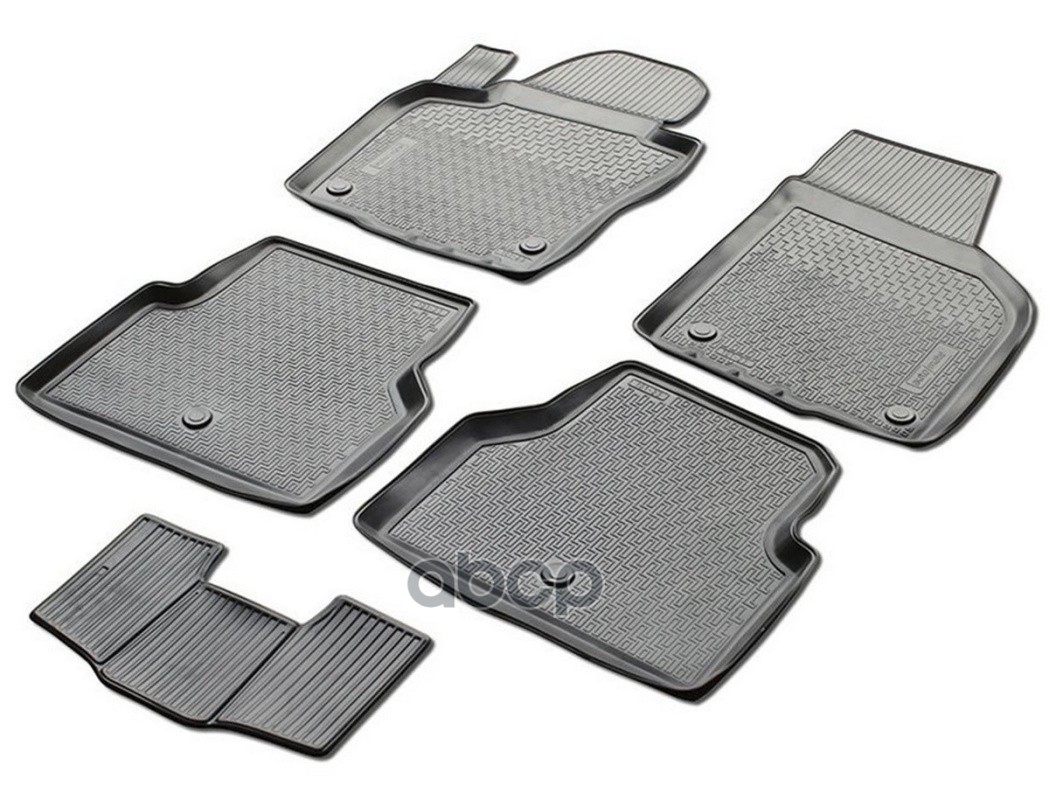 Коврики салона Volkswagen Tiguan черный полиуретан RIVAL 15805001 Rival арт. 15805001