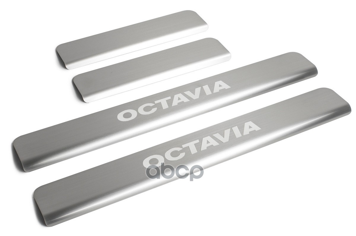 Накладки Порогов Rival (4 Шт.) Skoda Octavia A7 (2013-2019) (Название Модели) Rival арт. np.5105.3