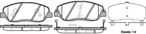 Колодки торм. диск. SANTA FE 2.2 CRDi  2.7i V6 Road house арт. 2122602