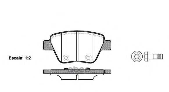 Колодки торм. диск. задн. VW Golf VI  Jetta IV Road house арт. 2142000