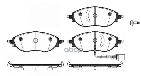 Колодки торм.дисковые Audi A3 (13-) Road house арт. 2147001