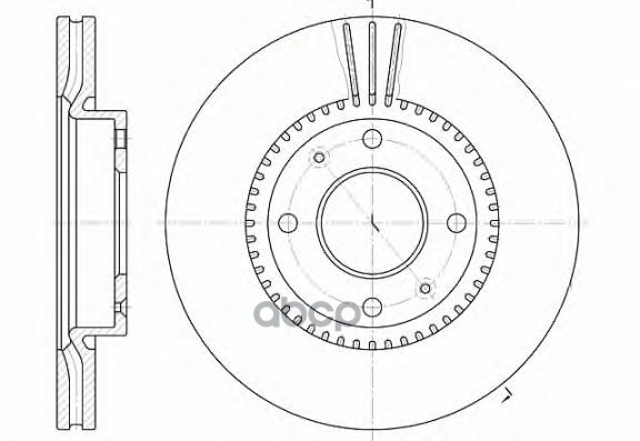 Диск Тормозной Elantra  Sonata 4 5 (280Mm 4 Отв.) Road house арт. 666810