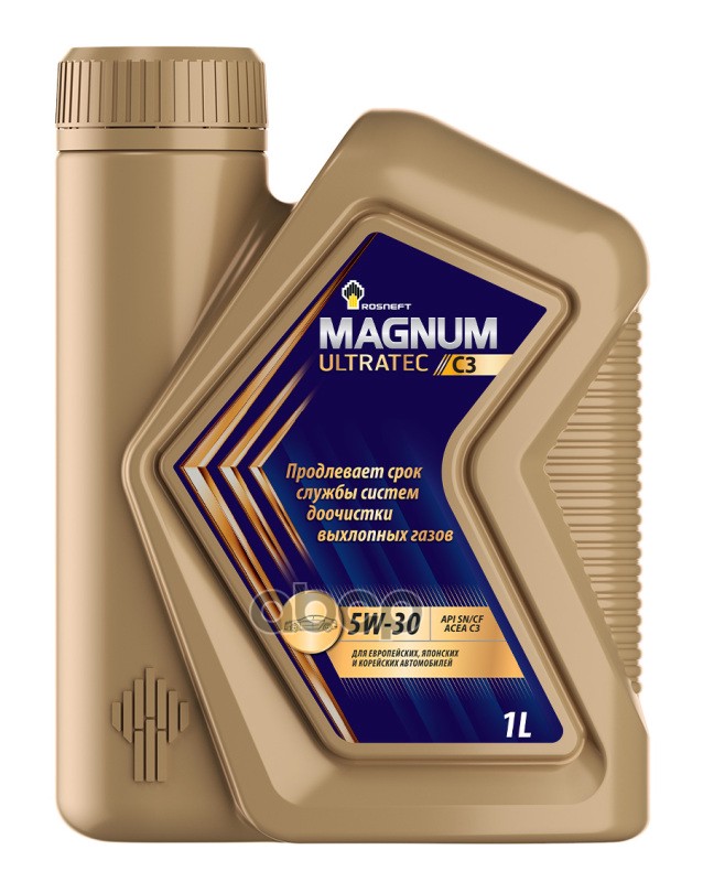Rosneft Масло моторное Rosneft Magnum Ultratec C3 5W-30 синтетическое 1 л 40814132