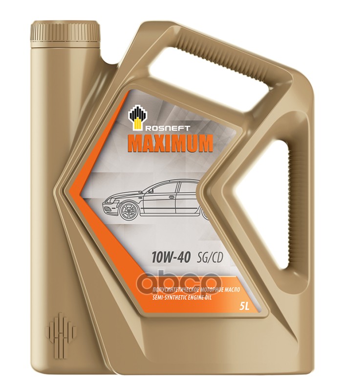 Rosneft Масло RN MAXIMUM 10W-40 SGCD Моторное масло полусинтетическое (5L) 40814350