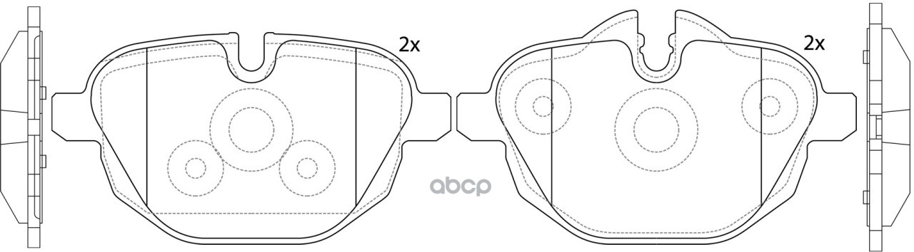 Колодки тормозные дисковые задние SB Nagamochi арт. BP32546