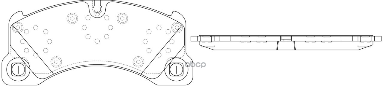Колодки тормозные передние PORSCHE CAYENNE 07-08/VW TOUAREG (1LT/1LU) 03-10 BP33529 SB Nagamochi арт. BP33529
