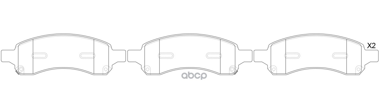 Колодки дисковые CHEVROLET Trail Blazer 4.2 08.05-10.09 / Trail Blazer 5.3 08.02-10.09 BP52517 SB Nagamochi арт. BP52517