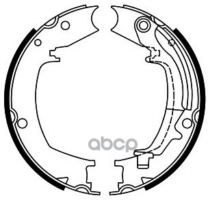 Колодки стояночного тормоза HYUNDAI SANTA FE 01-06/TUCSON 04-/KIA SPORTAGE 04- BS22644 SB Nagamochi арт. BS22644