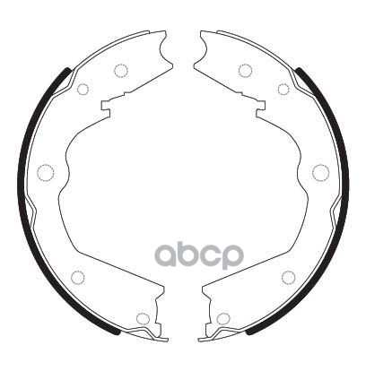 Колодки тормозные барабанные задние к-т ACURA MDX 02.06-04.13  ZDX 03.09-09.13  HONDA MR-V 10.05-10. SB Nagamochi арт. bs28006