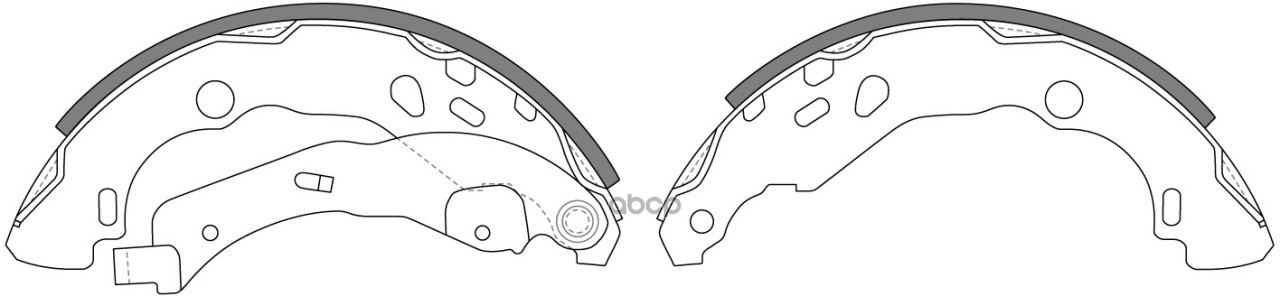 Колодки барабанные CITROEN C3 II, RENAULT LOGAN, PEUGEOT 208 BS43619 SB Nagamochi арт. BS43619