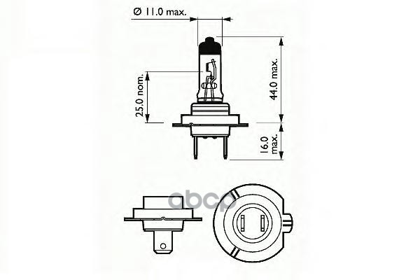 Лампа Накаливания H7 Basic 12V 55W Px26d SCT арт. 202907