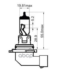Лампа накаливания H10 White 12V 42W PY20d SCT арт. 202990