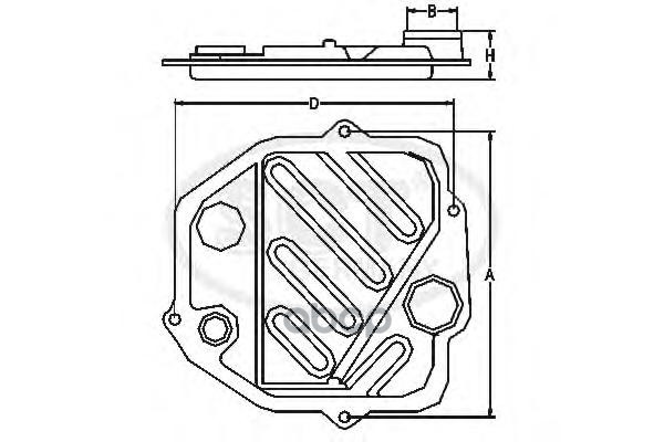 Фильтр АКПП  TOYOTA COROLLA/RAV4 -00/AVENSIS 97-03/ SCT арт. sg1018