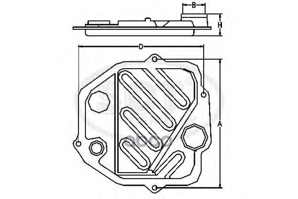 Фильтр АКПП TOYOTA CAMRY 92-01 SCT арт. sg1026