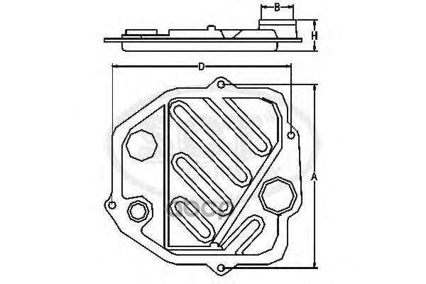 Фильтр АКПП TOYOTA LAND CRUISER 100/120/150/200/LEXUS LX470  00-08 SCT арт. sg1071