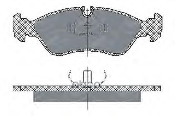 колод. торм.задн. DAEWOO ESPERO/CHEVROLET LANOS/OPEL ASTRA F SCT арт. sp122